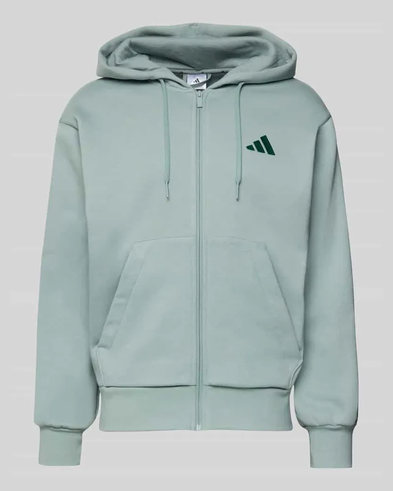 adidas Regular Fit Sweatjacke mit Viskose-Anteil Mint
