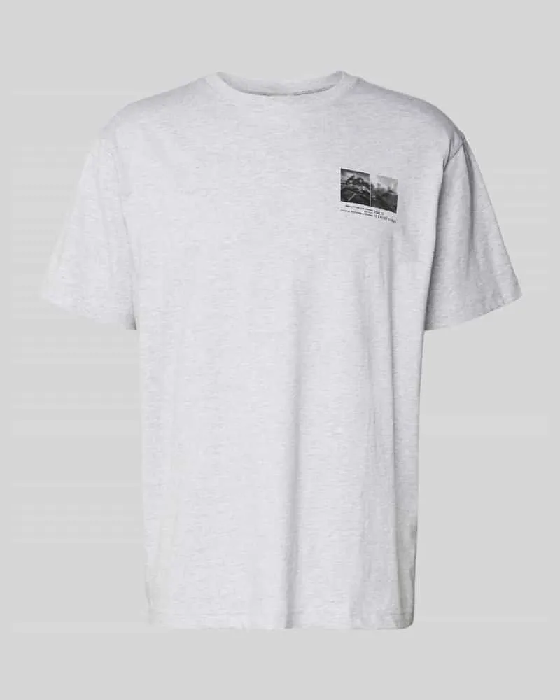 HALO T-Shirt mit Motiv-Print und Rundhalsausschnitt Hellgrau