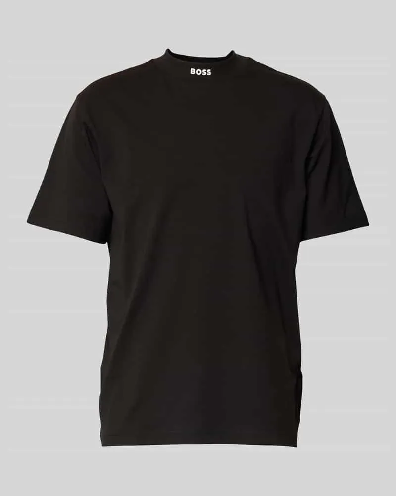 HUGO BOSS Regular Fit T-Shirt aus reiner Baumwolle Black