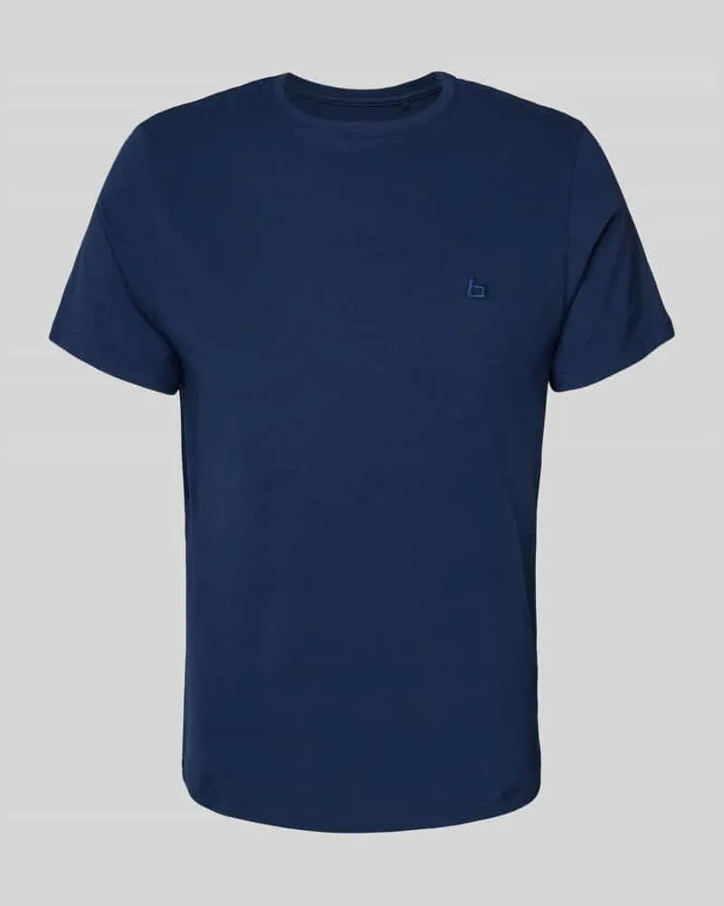 Blend T-Shirt mit geripptem Rundhalsausschnitt Modell 'Dinton 