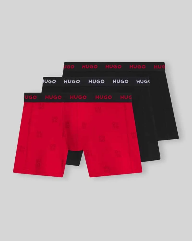 HUGO BOSS Pants mit Logo-Bund im 3er-Pack Rot