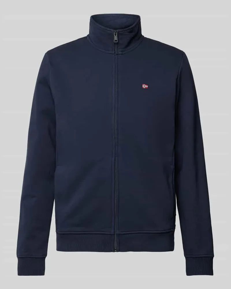 Napapijri Sweatjacke mit Label-Stitching Modell 'BALIS 