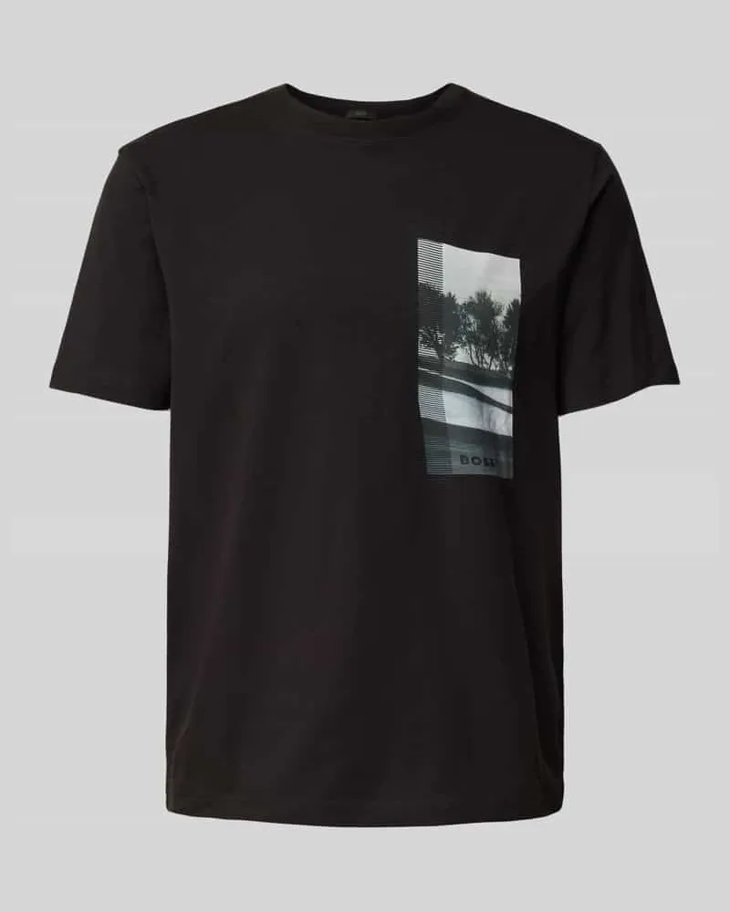 HUGO BOSS T-Shirt mit Motiv-Print 
