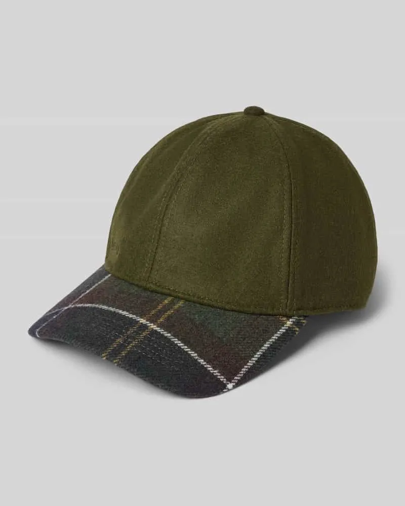 Barbour Cap aus Woll-Mix Gruen