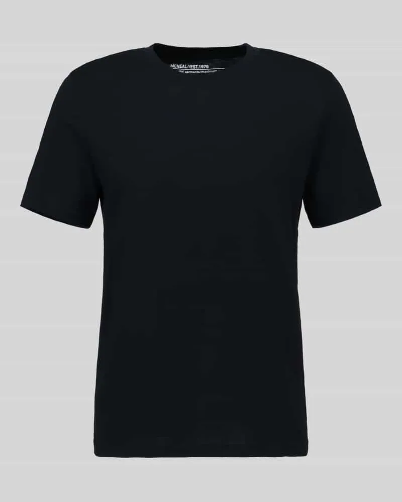 McNeal Regular Fit T-Shirt mit Rundhalsausschnitt Black