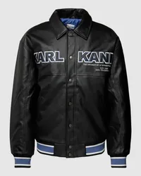 Karl Kani Jacke in Leder-Optik Black