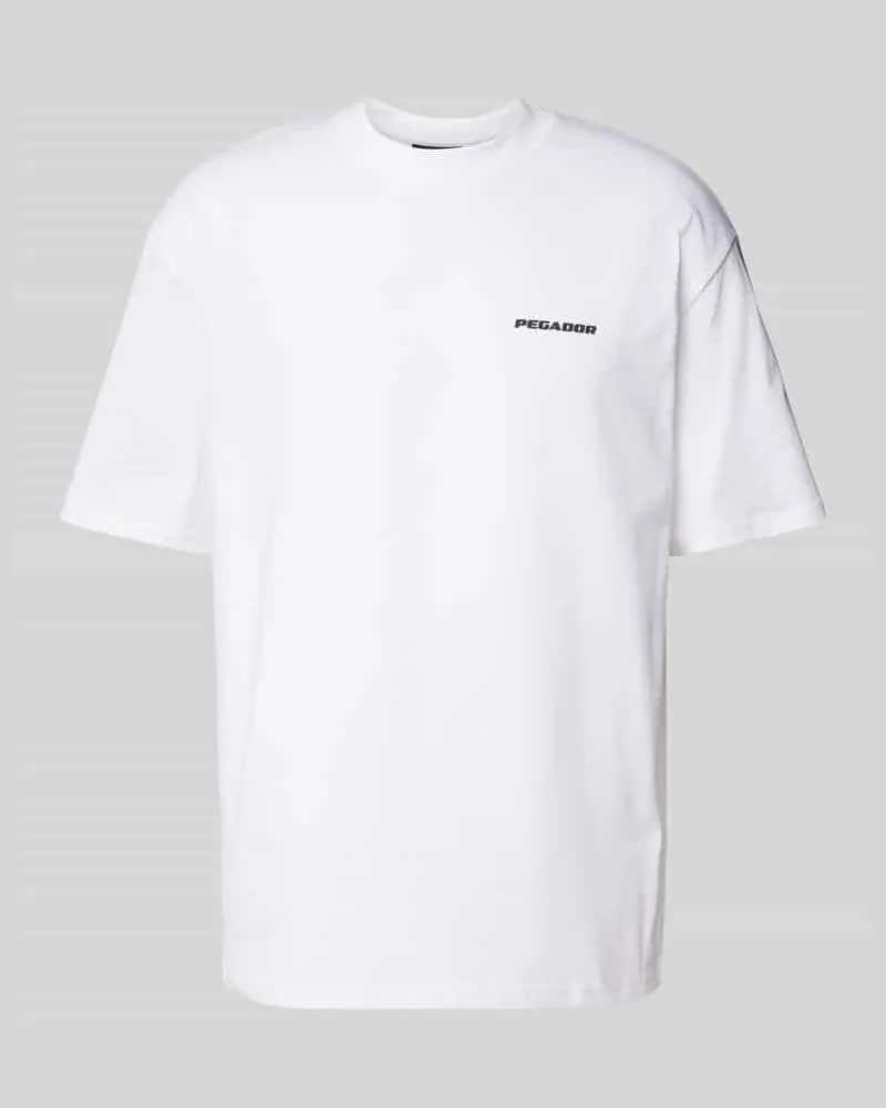 PEGADOR Oversized T-Shirt mit Label-Print 