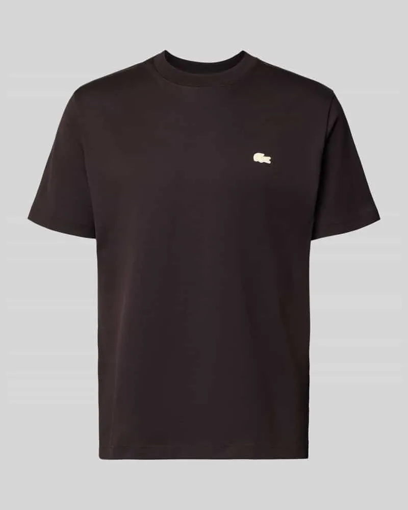 Lacoste Regular Fit T-Shirt aus reiner Baumwolle Modell 'LOURD Schoko