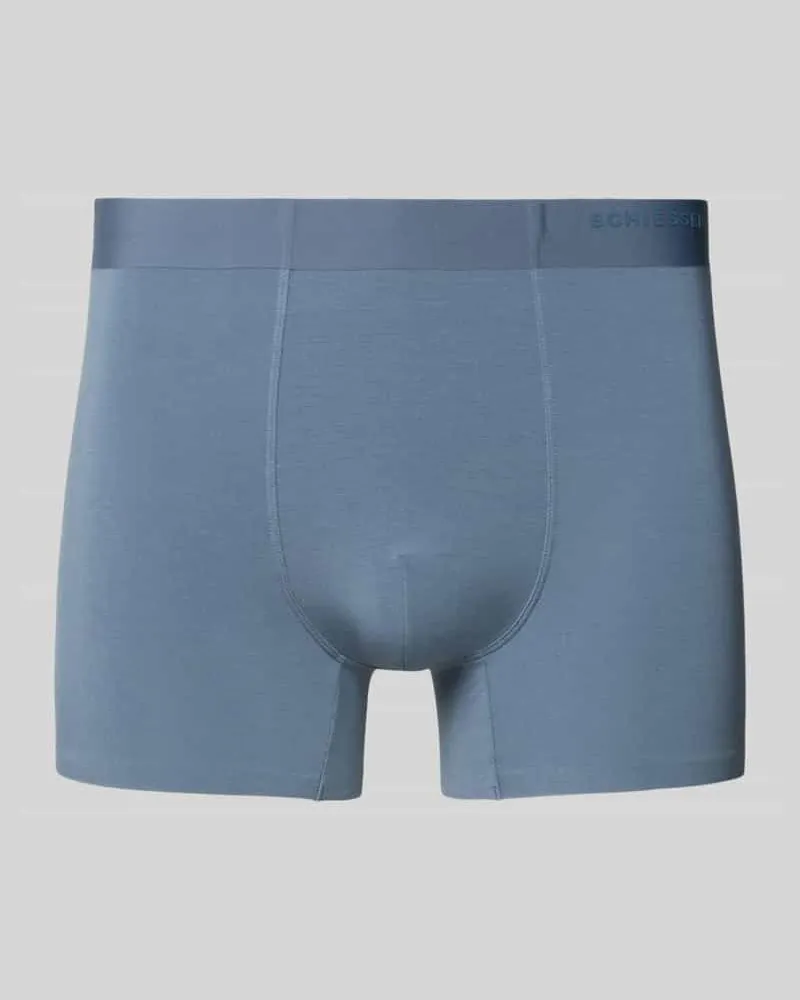 Schiesser Trunks mit elastischem Bund und Label-Detail Bleu