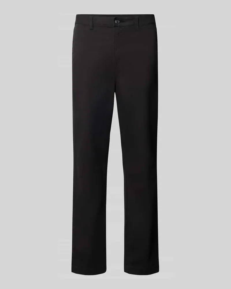 Tom Tailor Relaxed Fit Chino aus Baumwoll-Mix Black