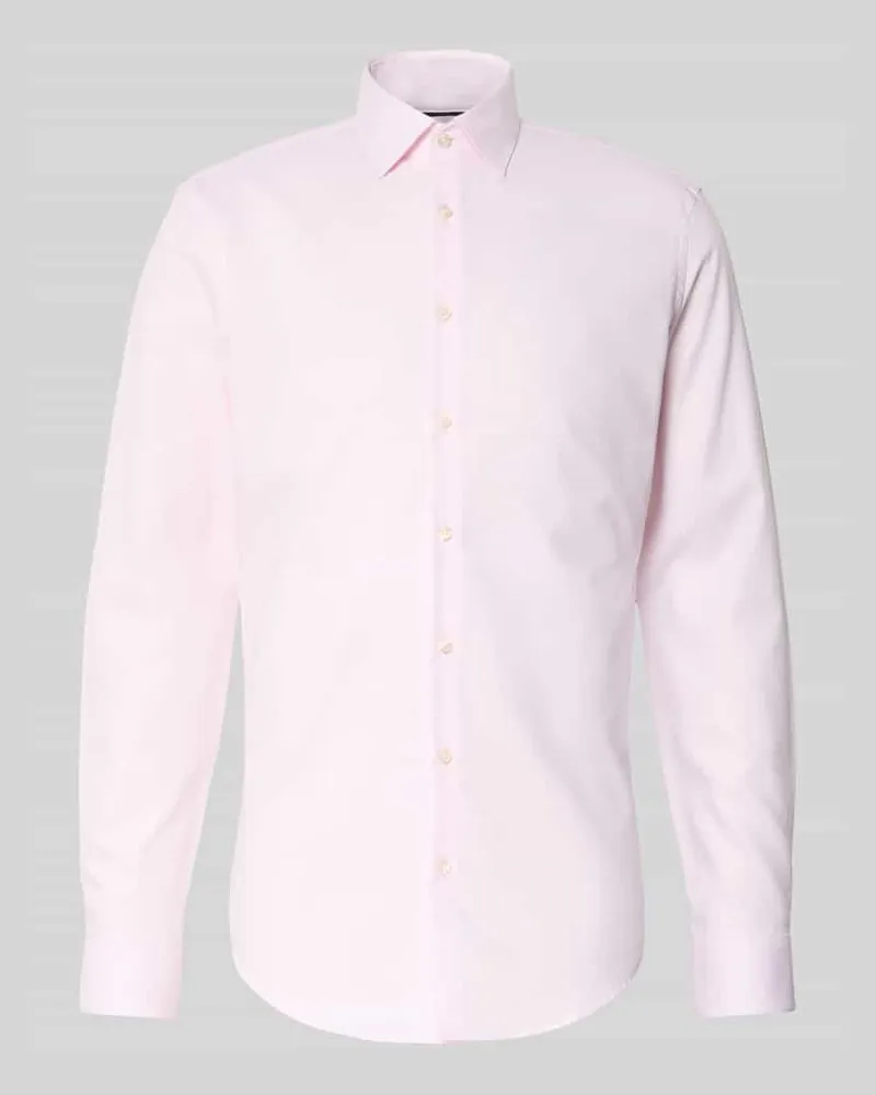 JAKE*S Slim Fit Business-Hemd mit Kentkragen 