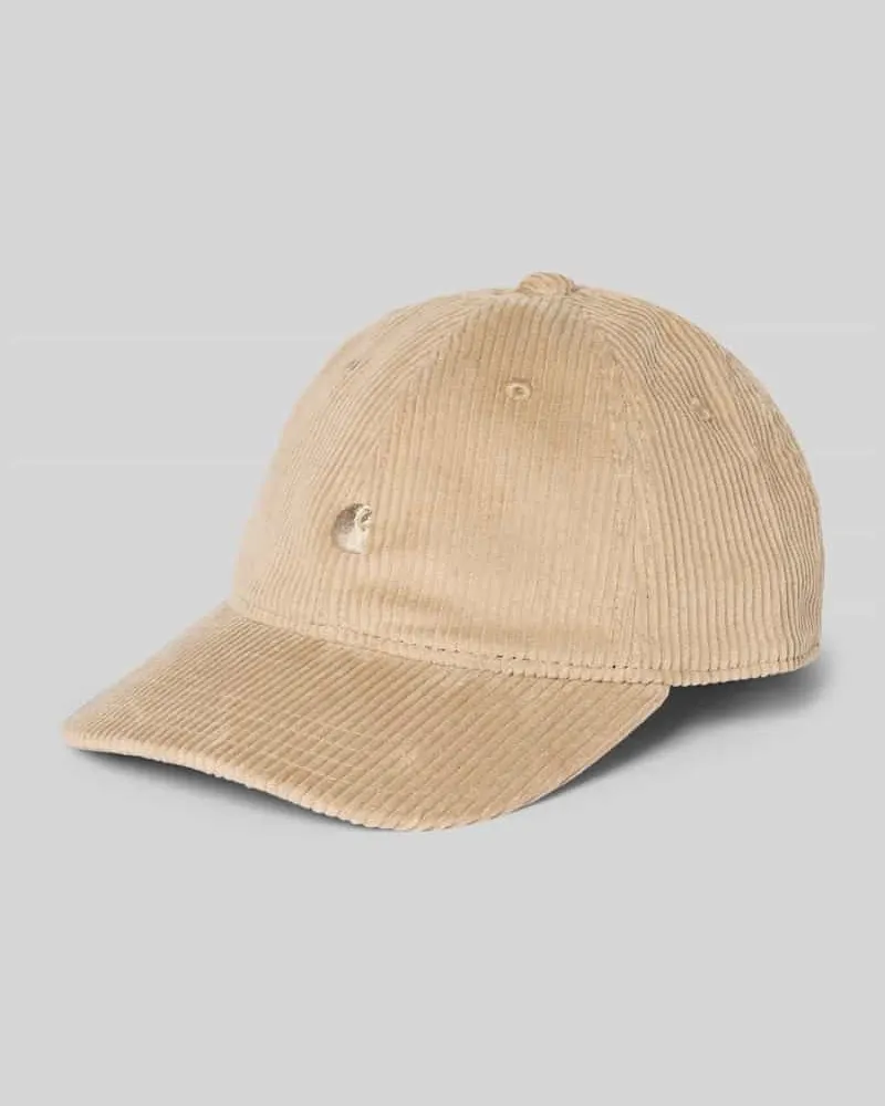 Carhartt WIP Basecap mit Label-Stitching Offwhite
