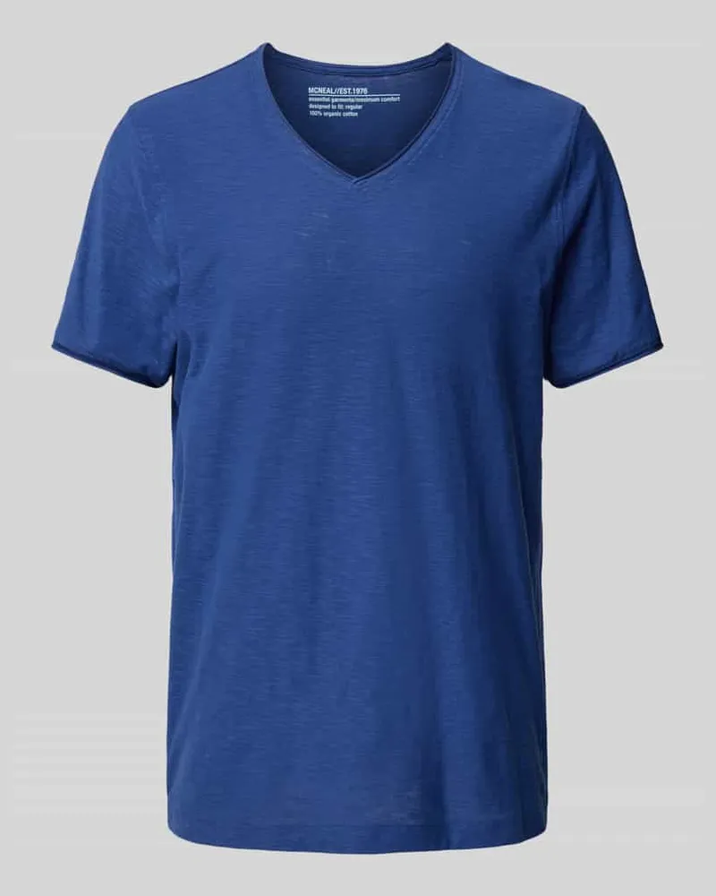 McNeal T-Shirt mit V-Ausschnitt Marine