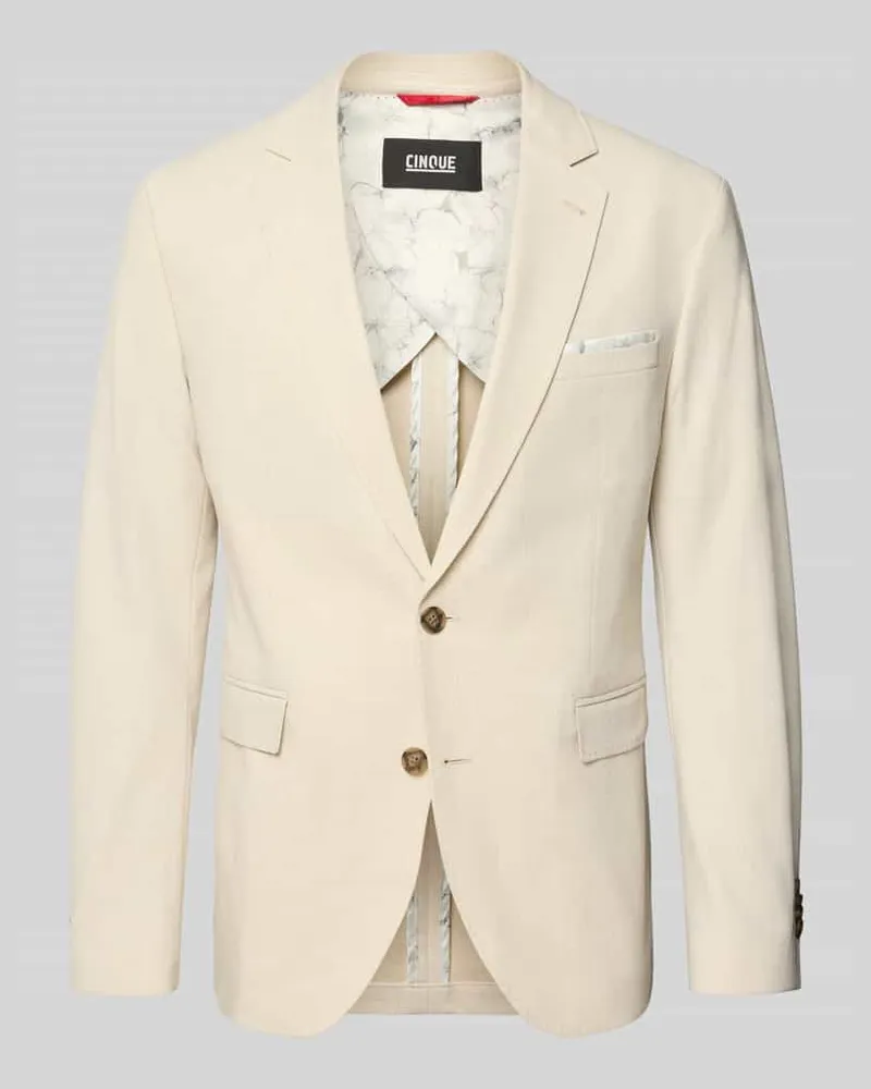 cinque Regular Fit Sakko mit Reverskragen Modell 'Data Beige