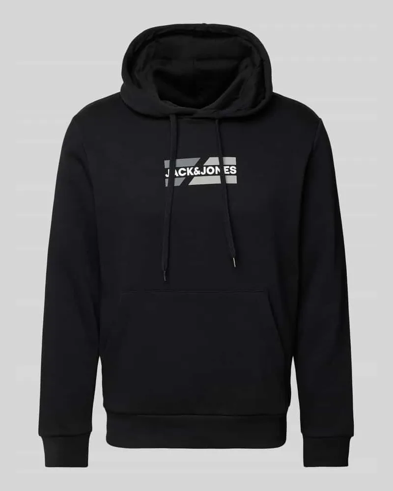 Jack & Jones Hoodie mit Label-Print Modell 'ECORP 