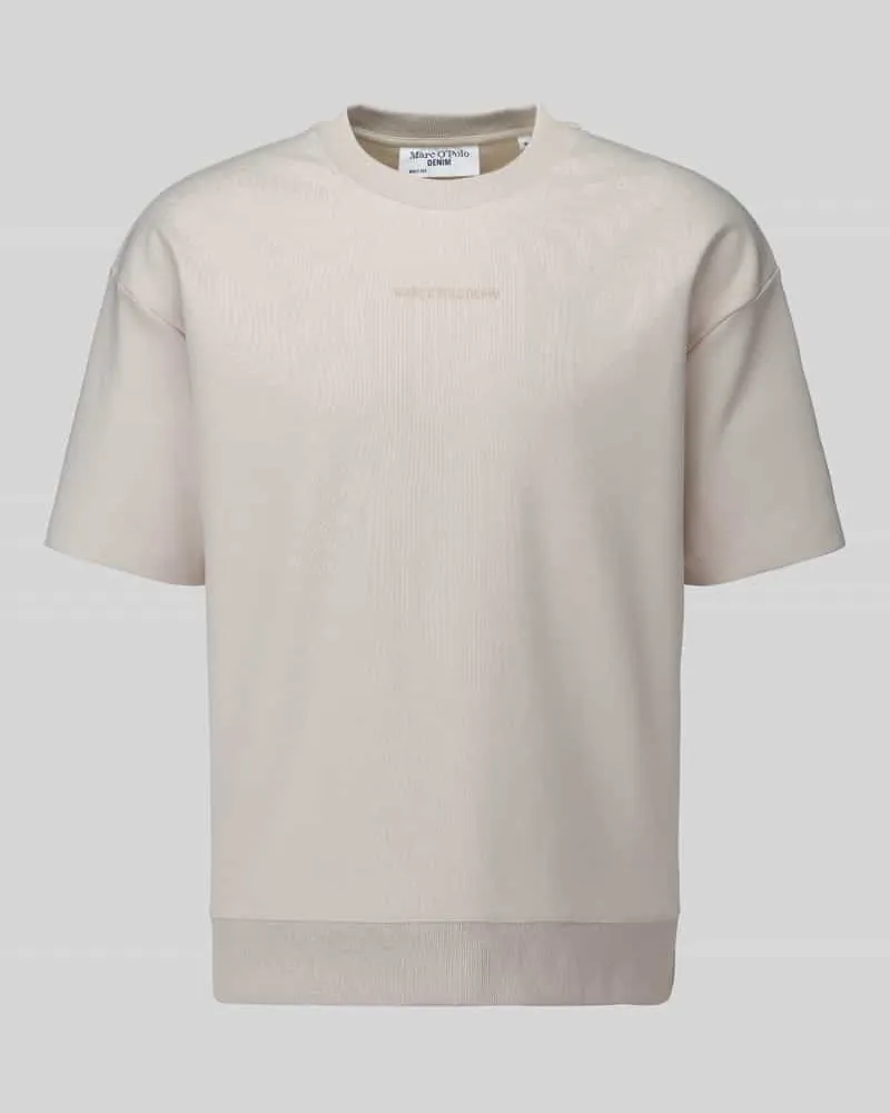 Marc O'Polo Relaxed Fit T-Shirt aus reiner Baumwolle Sand