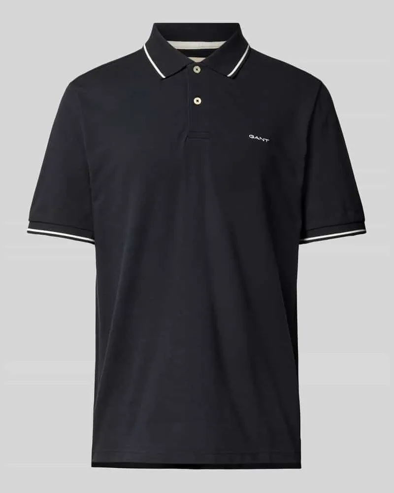 Gant Poloshirt mit Label-Stitching 