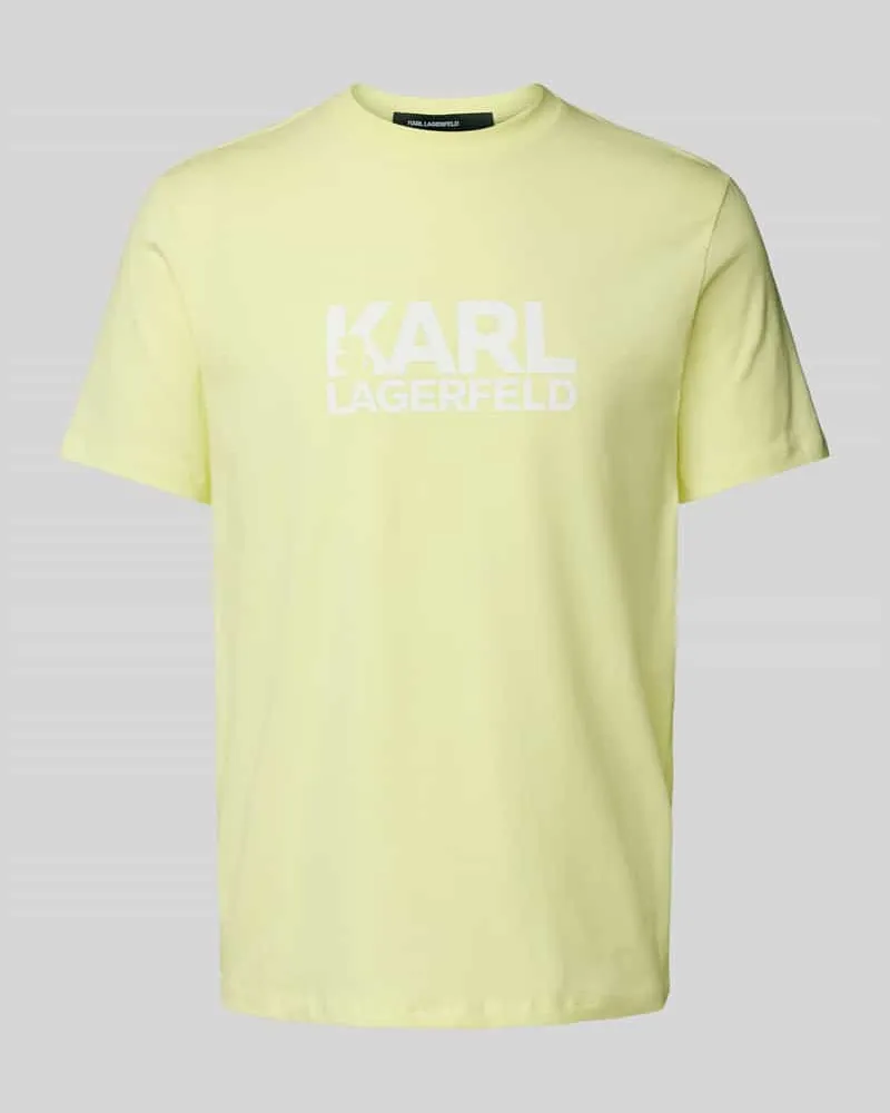 Karl Lagerfeld T-Shirt mit Label-Print Mint