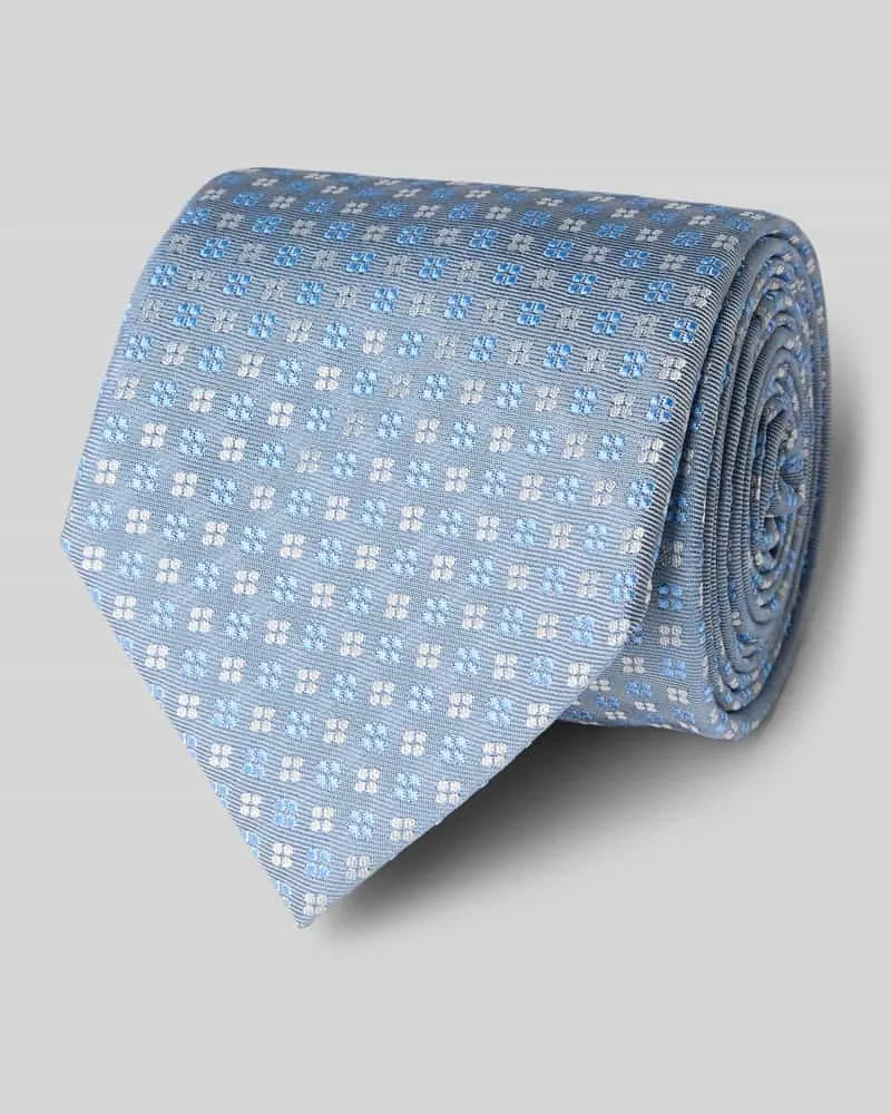 HUGO BOSS Krawatte aus Seiden-Mix Bleu