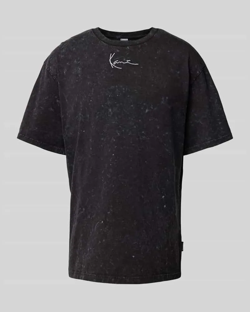 Karl Kani T-Shirt mit Label-Stitching Black