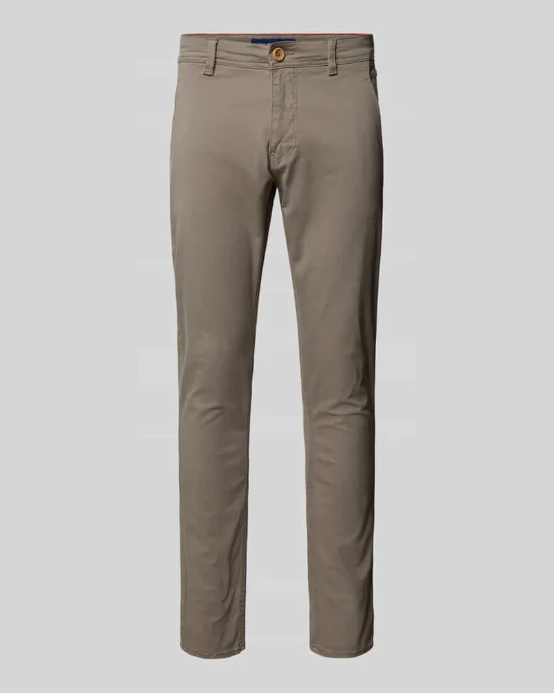 Blend Slim Fit Hose mit Eingrifftaschen Modell 'NATAN Mittelgrau