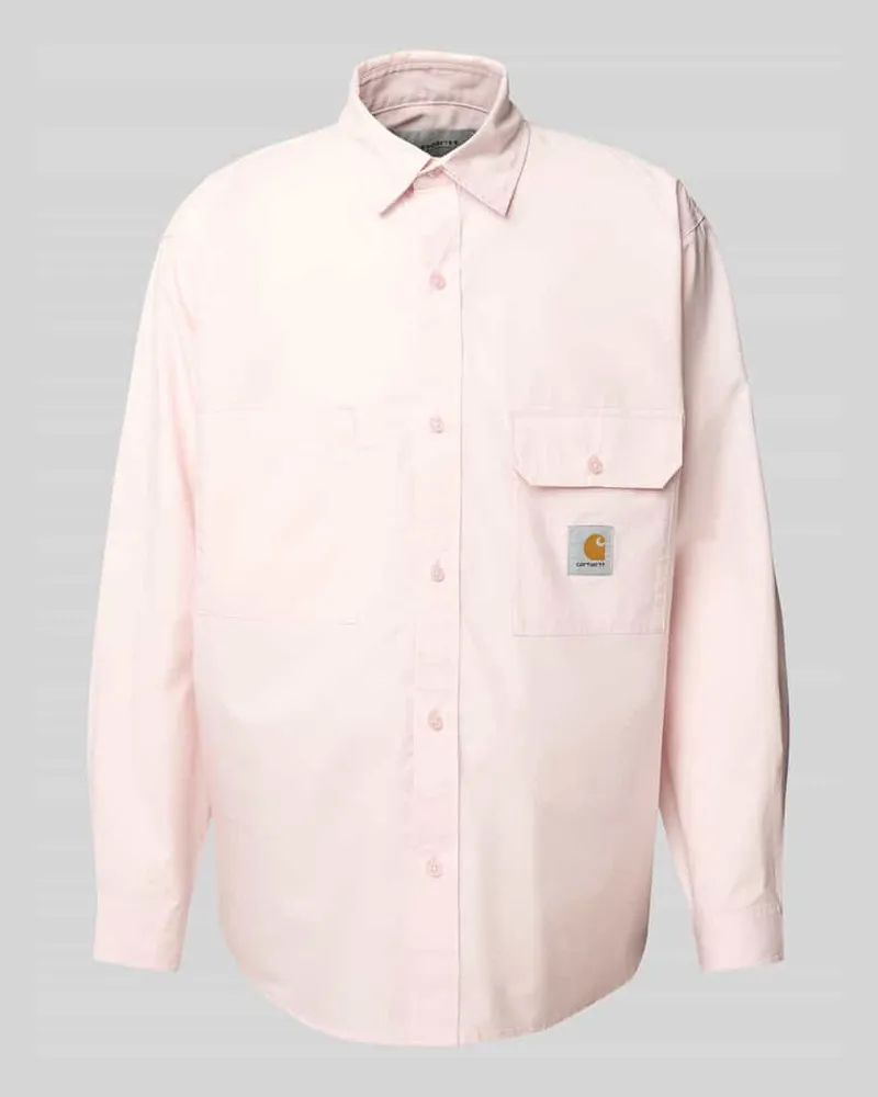 Carhartt WIP Freizeithemd mit Knopfleiste Modell 'IRWIN Rosa