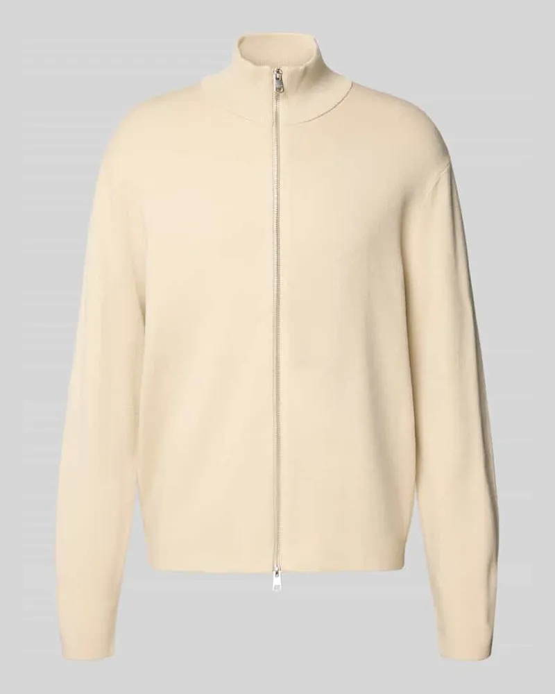 Selected Regular Fit Strickjacke aus Viskose-Mix Modell 'TELLER Offwhite