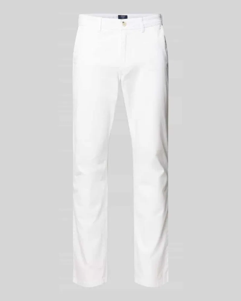 McNeal Straight Fit Chino mit Eingrifftaschen Weiss