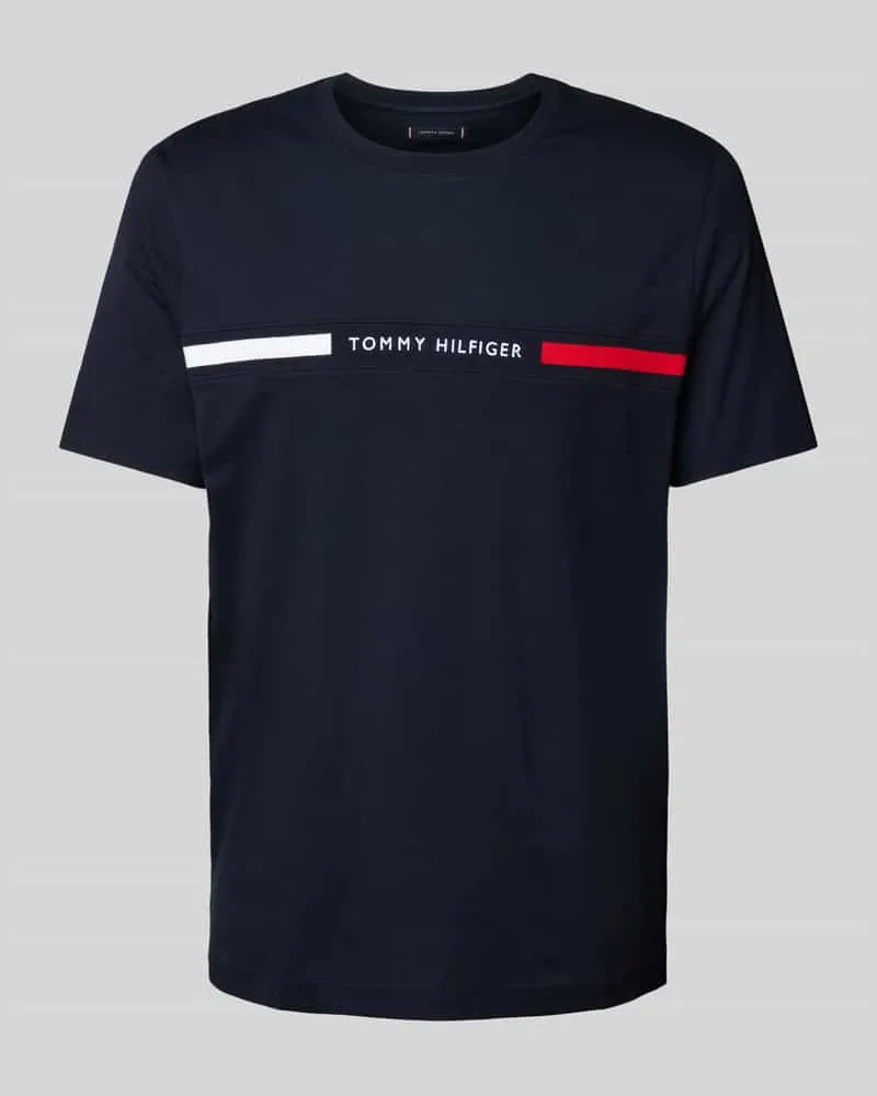 Tommy Hilfiger Regular Fit T-Shirt mit Label-Stitching 