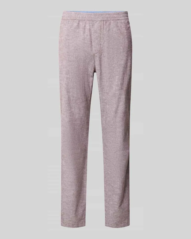 Tom Tailor Gerade Hose aus Leinen-Baumwoll-Mix Hazel