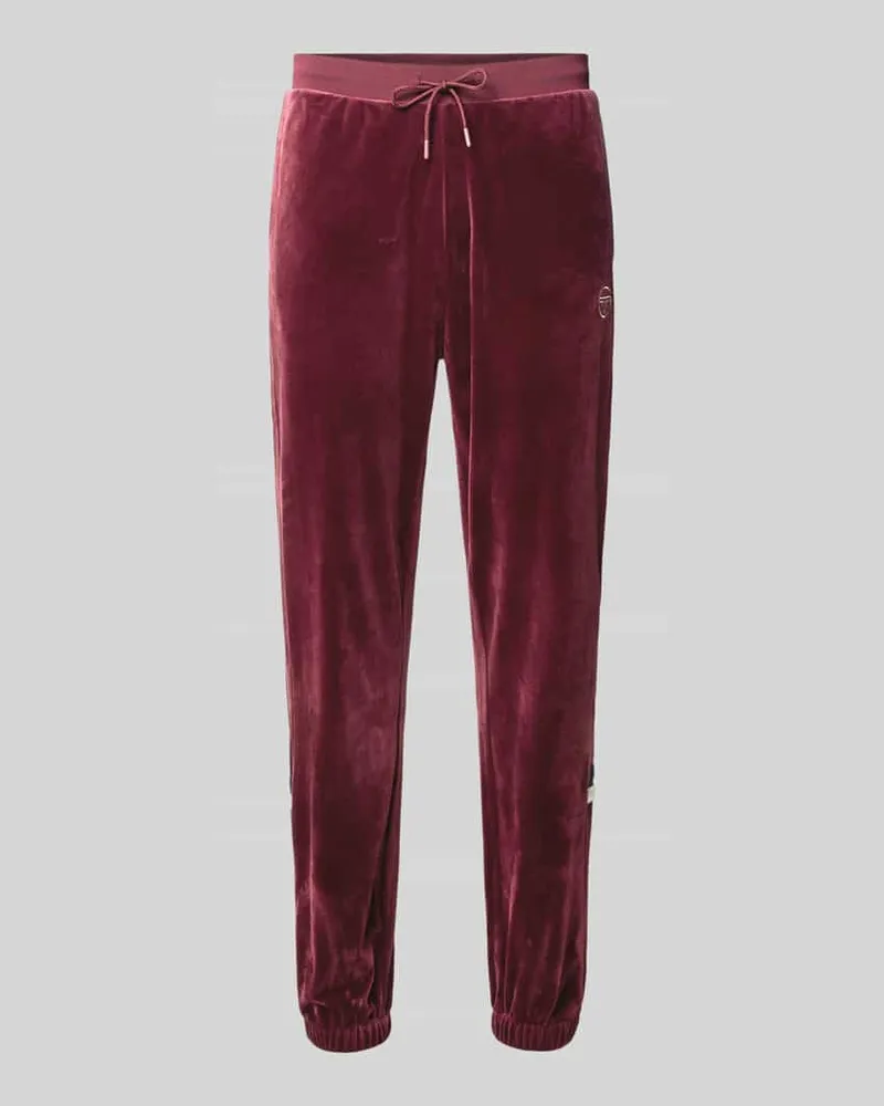 Sergio Tacchini Sweatpants mit elastischem Bund Rot