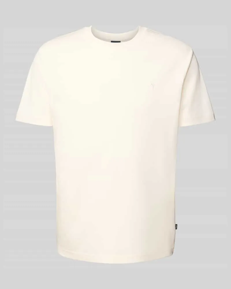 JOOP! T-Shirt mit Rundhalsausschnitt und Stitching Offwhite