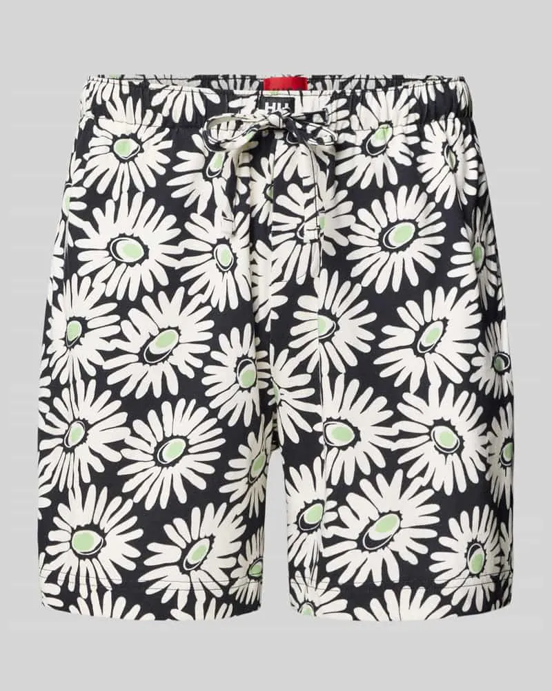 HUGO BOSS Regular Fit Sweatshorts mit Label-Patch Modell 'DAZZY Black