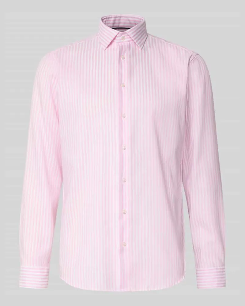 Christian Berg Regular Fit Business-Hemd mit Kentkragen Pink