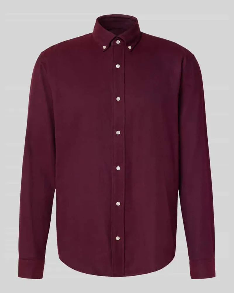 McNeal Freizeithemd mit Knopfleiste Bordeaux