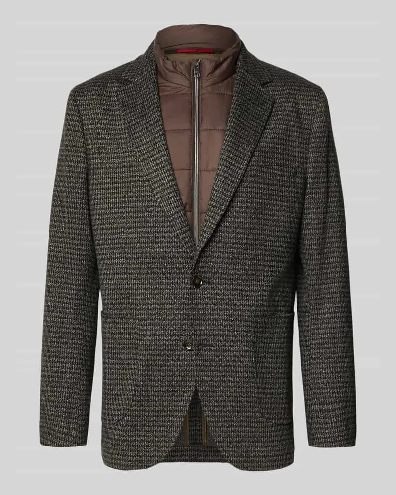 cinque Regular Fit Sakko mit Innenjacke Modell 'DATI Dunkelbraun
