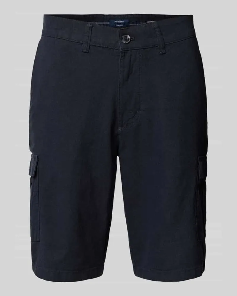 S.Oliver Regular Fit Bermudas mit Cargotaschen Modell 'FILE Marine