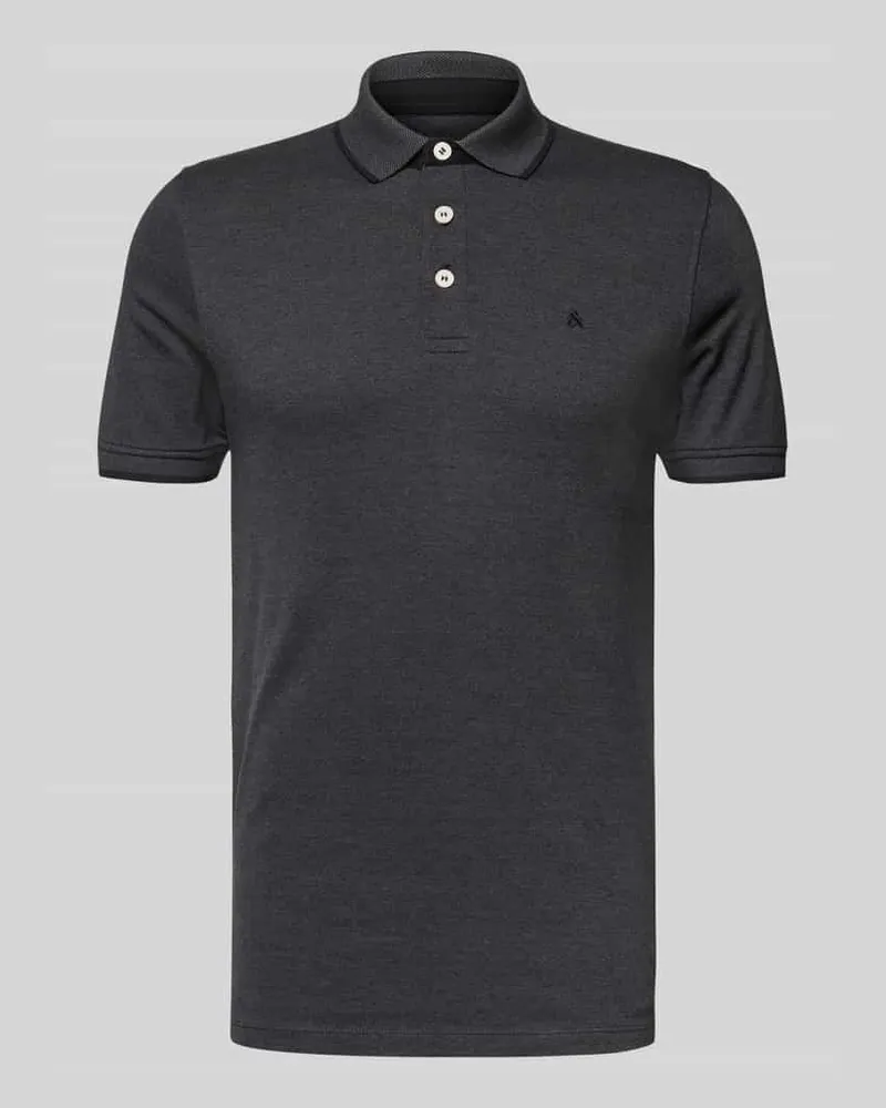 Jack & Jones Regular Fit Poloshirt mit Label-Stitching Modell 'PAULOS 