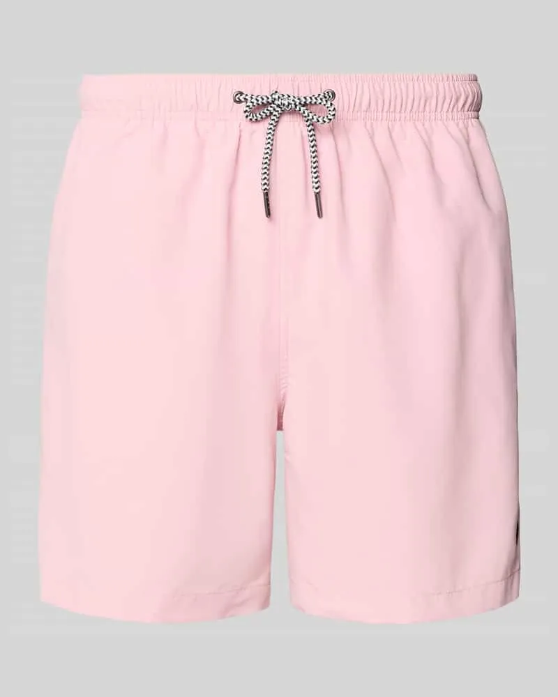 McNeal Badehose mit Gesäßtasche und Logo-Stitching Hellrosa