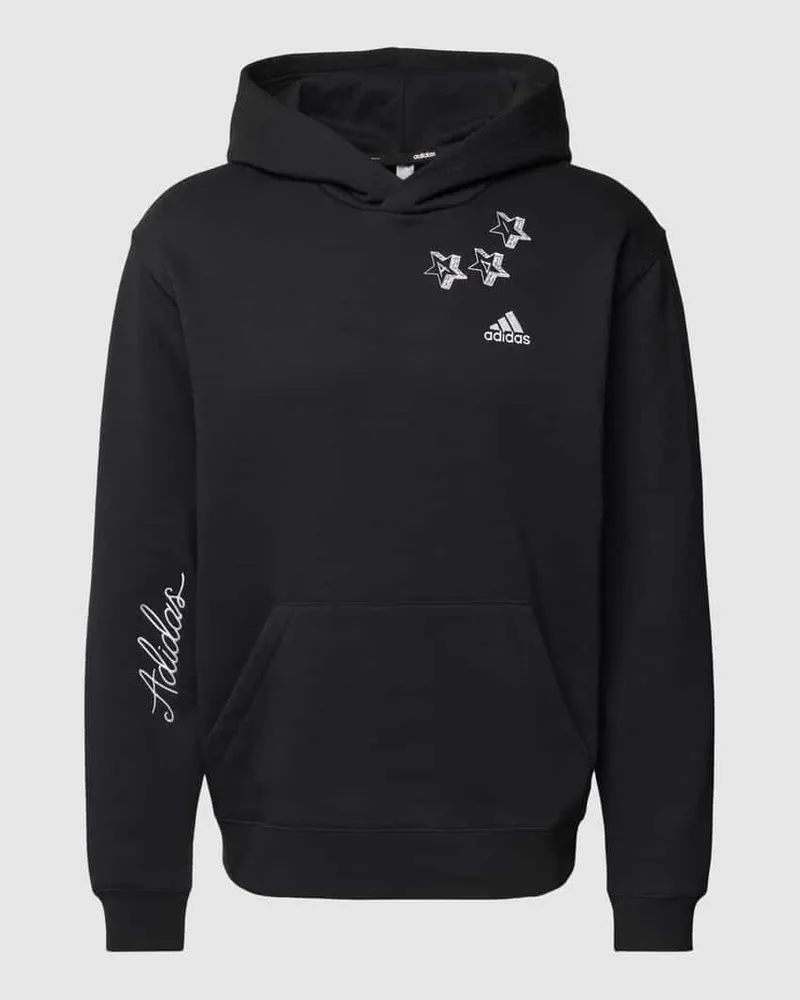 adidas Hoodie mit Motiv-Stitching 