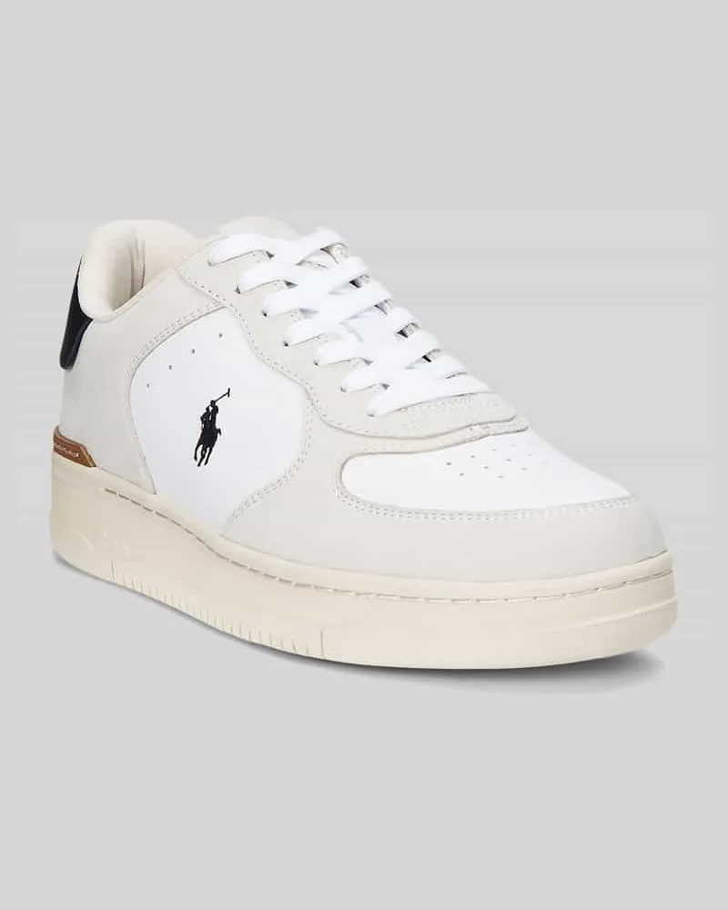 Ralph Lauren Sneaker aus echtem Leder Weiss