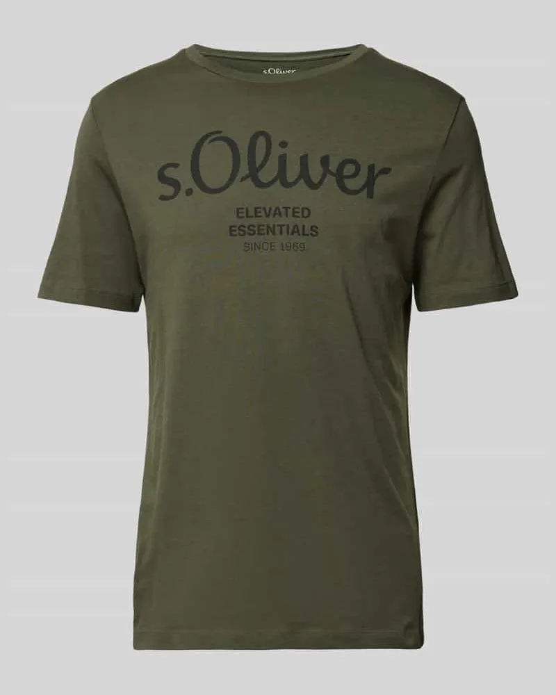 S.Oliver T-Shirt mit Label-Print 