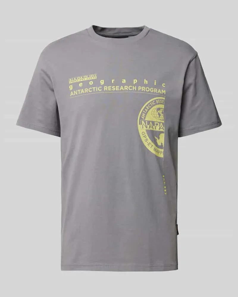 Napapijri T-Shirt mit Label- und Motiv-Print Modell 'MANTA 