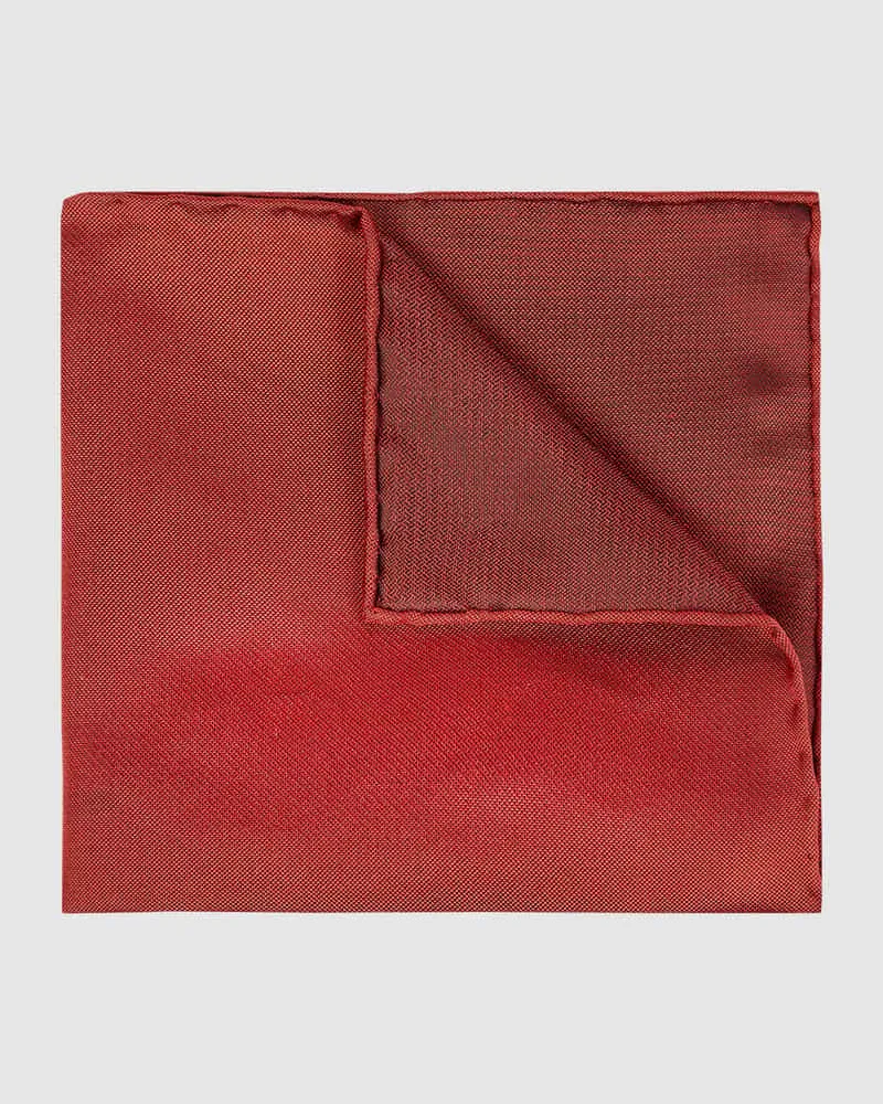Blick Einstecktuch aus Seide Rot