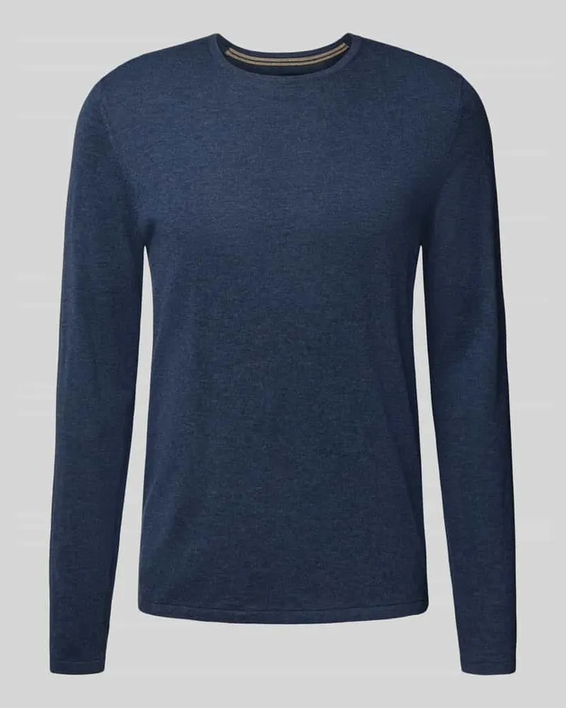 Christian Berg Regular Fit Pullover aus reiner Baumwolle in Strick-Optik 