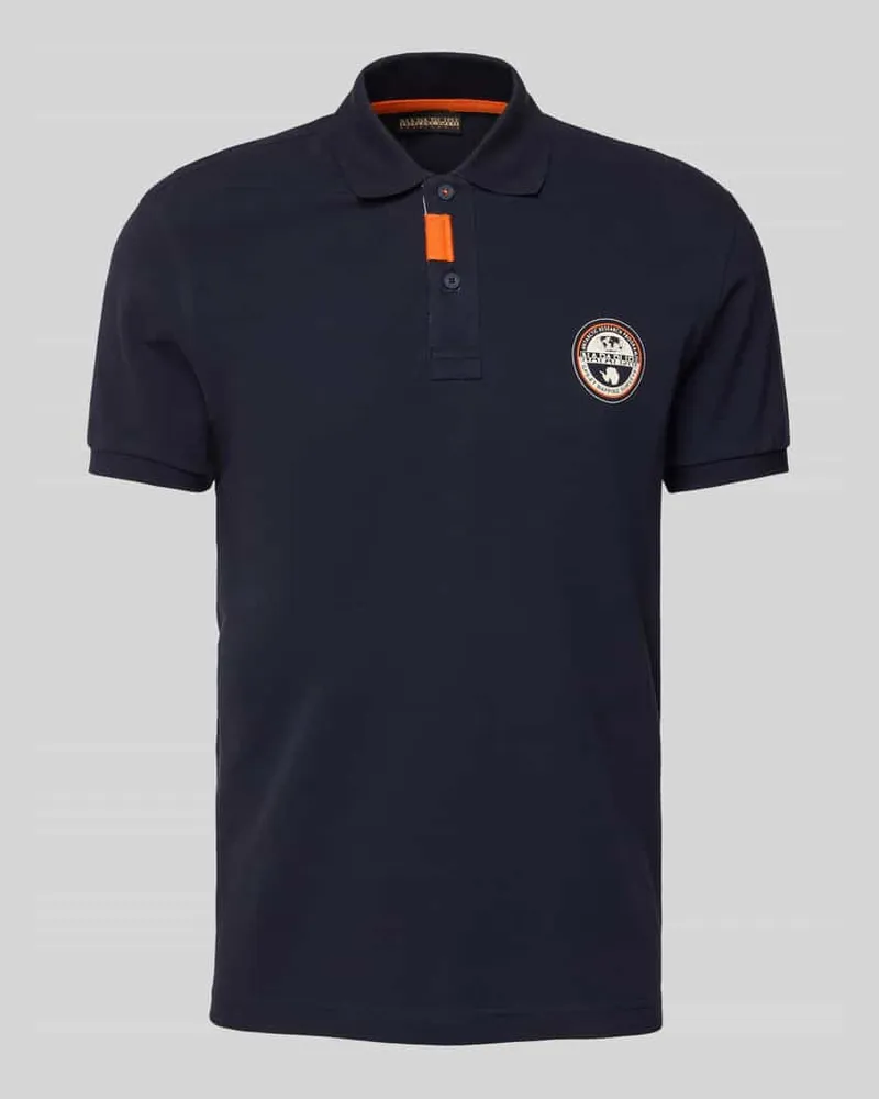 Napapijri Regular Fit Poloshirt mit Label-Stitching Modell 'CLANIS 