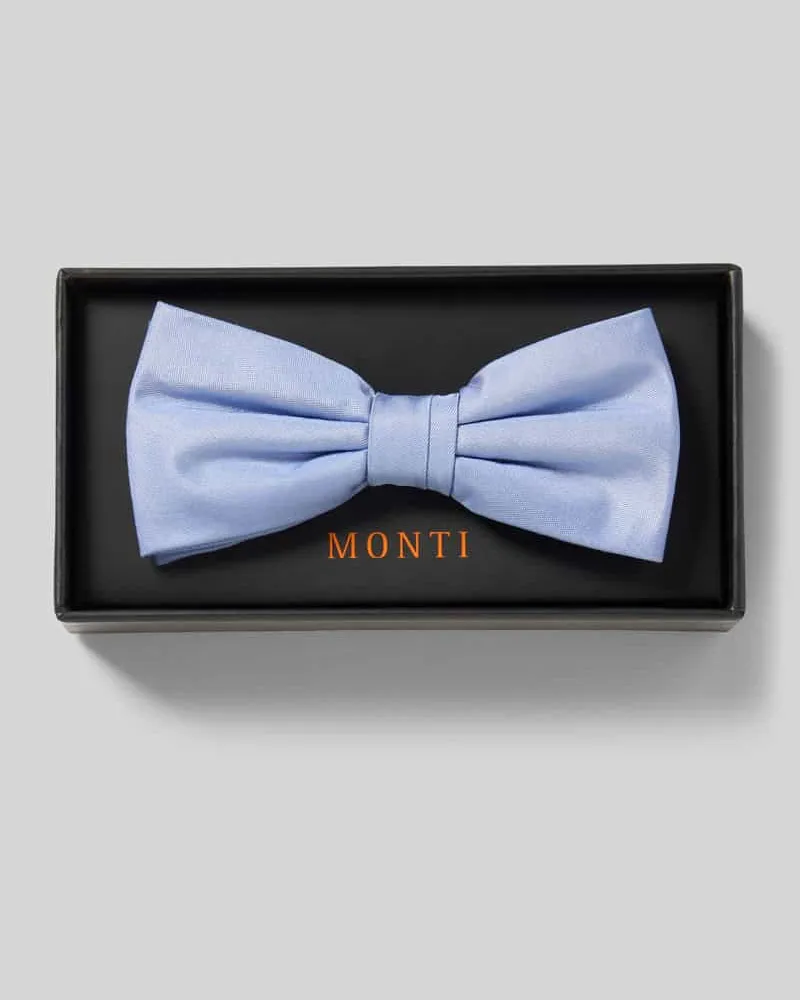 Monti Fliege aus reiner Seide Bleu