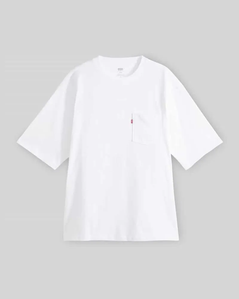 Levi's Loose Fit T-Shirt mit Brusttasche Weiss