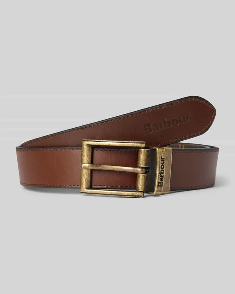 Barbour Gürtel aus echtem Leder Mittelbraun