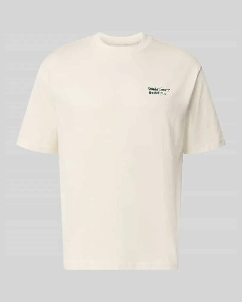 McNeal T-Shirt mit Statement-Print Sand